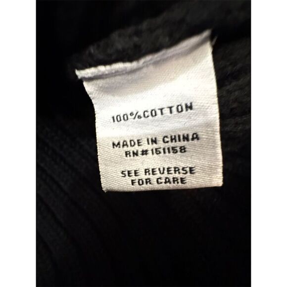 Max Studio Women's XS Black Ribbed Knit Pullover Sweater Long Sleeve - Picture 5 of 7